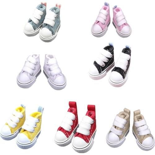 Tilda 3.5cm Doll Shoes For Blythe BJD Toys,Canvas Toy Sneakers for OB24 1/8 for Blyth bjd accessories for Dolls Toys Girl Gifts
