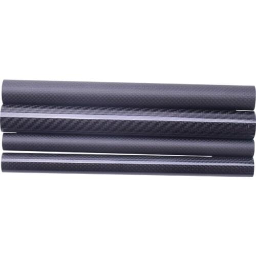 2pcs 500MM 100% 3K Carbon Fiber Tube Diameter 30 MM 32 MM 33 MM 34 MM 35 MM 37 MM For RC Model Aircraft Drone Accessories