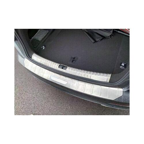 Stainless Outer + Inner Rear Bumper Guard Plate Trim 2pcs For Audi A6 C8 2019