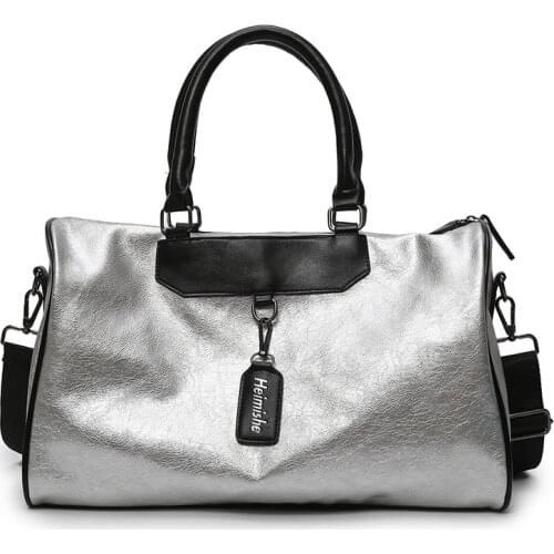 Waterproof PU Fitness Bag Women Fashion Travel Bag Women Duffle Bag Women&Men Big Bag Yoga&Sport&Swim&Gym Bag Crossbody Bags