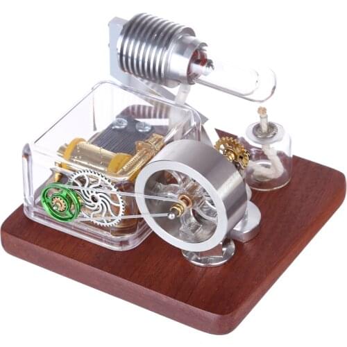 Dr. Engine Stirling Engine Model Rotating Mechanical Music Box Science Experiment Engine Model Building Toy