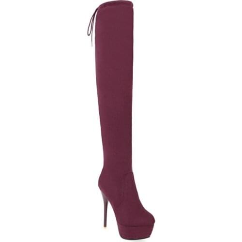 Big Size 9 10 11 12 thigh high boots knee high boots over the knee boots women ladies boots shoes woman winter boots women