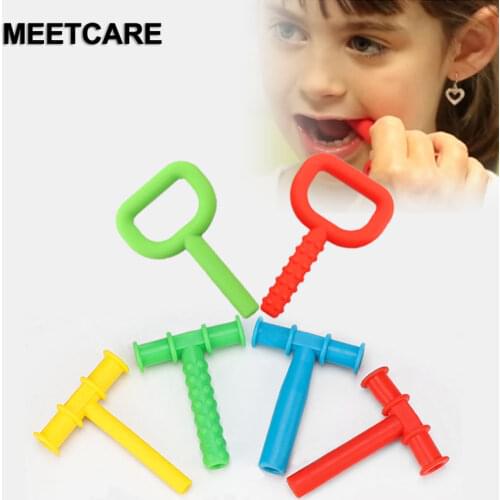 High Quality Silicone Children Teeth Massager Baby Kids Teether Toy for Speak Oral Muscle Rehabilitation Training Tool