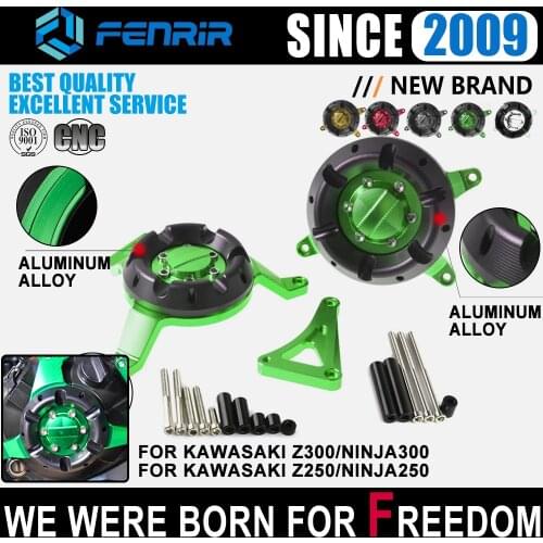 Motorcycle CNC Engine Stator Protective Side Shield Protector Guard Cover for Kawasaki Ninja 250 300 Z250 Z300