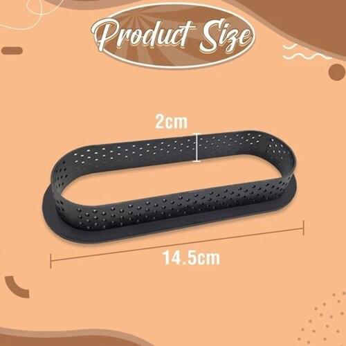 1/3pcs Oval Tarts Ring Pastries Mold DIY Silicone Cake Tools French Dessert Bakeware Round Shape Decorating Tool EL