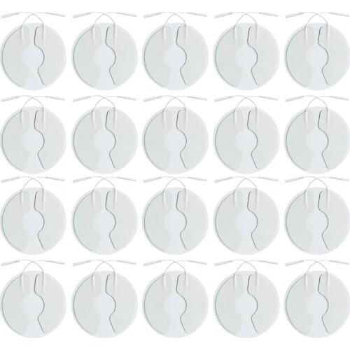 10Pair Breast Electrode Pads Chest Adhesive Patches Breast Physiotherapy Jack 2.0mm for Breast Massage Relieving Pain