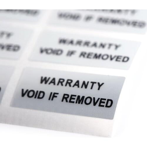 Printed Security Seals Tamper Evident Warranty Void Labels Sticker Seals 300pcs/lot