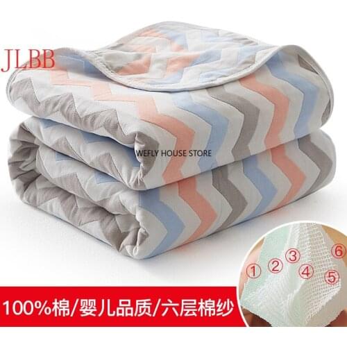 6 layer Gauze banket jacquard throw blanket boy girl 200*240cm summer thin duvet strawberry gauze bed quilt home bedding cover