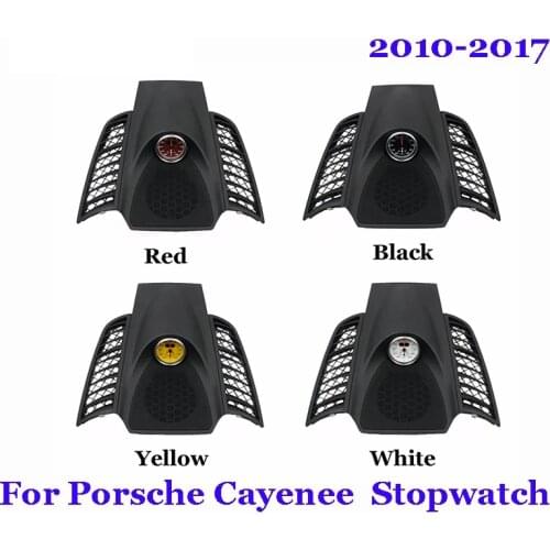 Car Stopwatch For Porsche Cayenne 718 2010-2017 Interior Dashboard Center Clock Compass Time Electronic Meter Clock Accessional