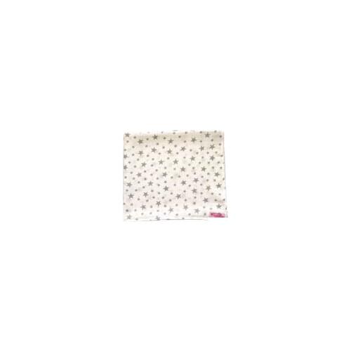 MÜSLİN KUMAŞ GRİ YILDIZLI BEBEK ÖRTÜ&BATTANİYE 75X95CM