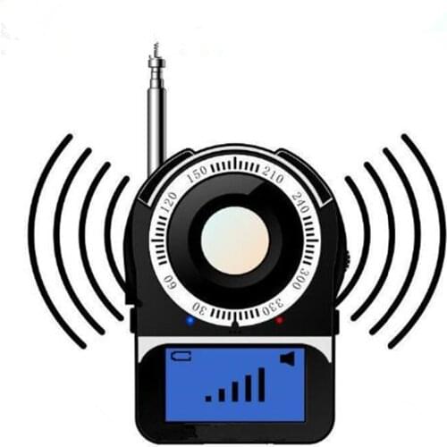 CC309 1.6" Screen Full Range Signal Bug RF Camera Detector Wireless Protable Sensor GSM Camera Detector Laser Lens US/EU PLug