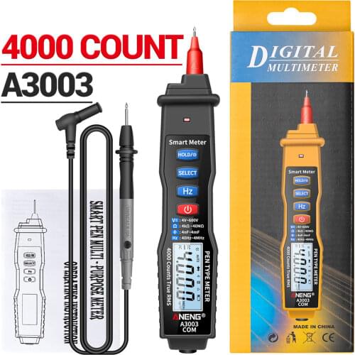 A3003 Digital Multimeter Pen 4000 Counts Non Contact ACV/DCV Electric Handheld Tester Hand-held Digital Multimeter