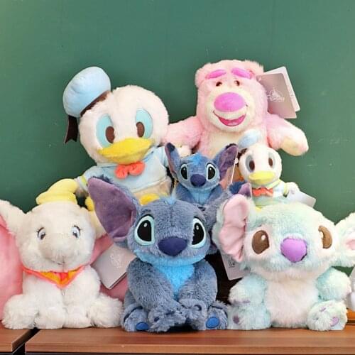 24CM Light Scent Disney Lilo And Stitch Plush toys, cute plush dolls Donald Duck Stitch Dumbo, Pooh The best gift for children