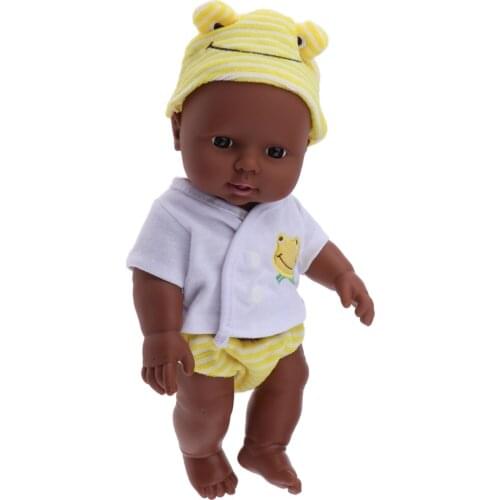 30cm 12 inch Reborn Dolls Baby Doll Soft Vinyl Lifelike Newborn Baby Toy for Boys Girls Birthday Christmas Gifts (Yellow)