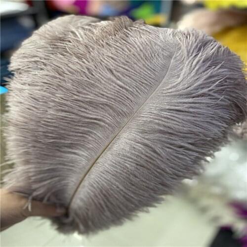 Hot Sale 50pcs/lot Skin Powder Beautiful Ostrich Feather 40-45cm/16-18inches Accessories Party Carnival Dancers DIY Plumas