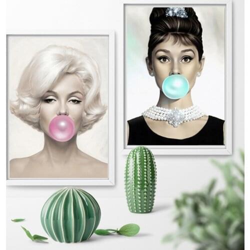Marilyn Monroe Audrey Hepburn Quotes Canvas Painting Prints Posters Wall Pictures For Living Room Wall Art Home Decor No Frame