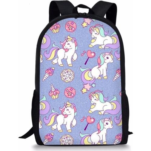 Cartoon Cute School Bag For Girls Childrens School Bags Cool Unicorn Large Kawaii Schoolbags Kids Casual Backpack Mochila Mujer
