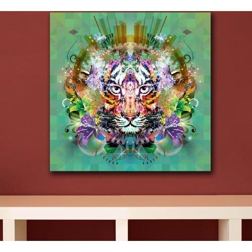Fashion Oil Painting pop Animal tiger Paiting Home Decor On Canvas Modern Wall Art Canvas Print Poster Canvas Painting No Frame