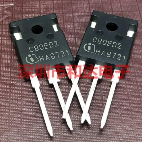 Free Shipping 5Pcs IDW80C65D2 C80ED2 or IDW80C65D1 C80ED1 TO-247 75A 650V Rapid Switching Emitter Controlled Diode