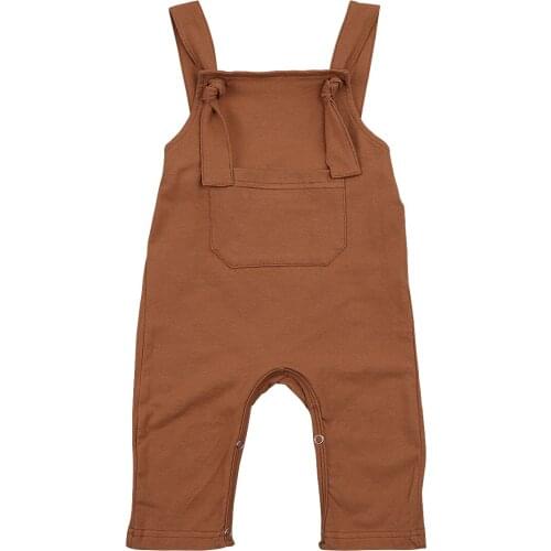 New Baby Girls Clothes Newborn Boy Jumpsuits Toddler Sleeveless Solid Color Romper Overalls Infant Outfits Summer Clothing