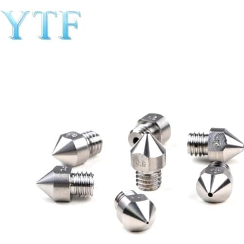 All-Metal MK7 MK8 Titanium Alloy M6 Threaded Nozzle TC4 For 1.75mm 3D Printer