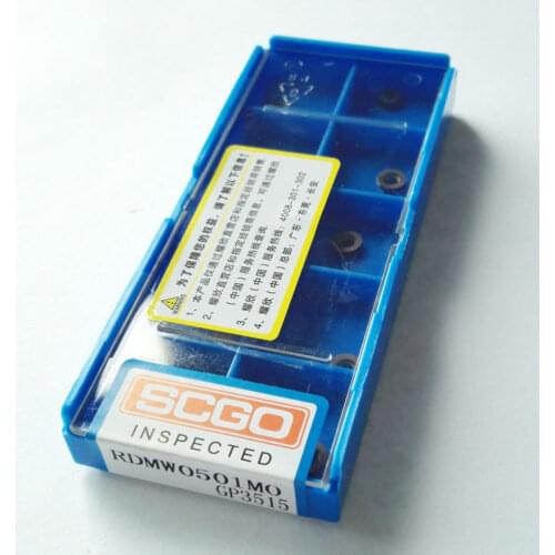 SCGO RDMW0501 GP3515 small milling carbide inserts for indexable end milling cutter CNC machine