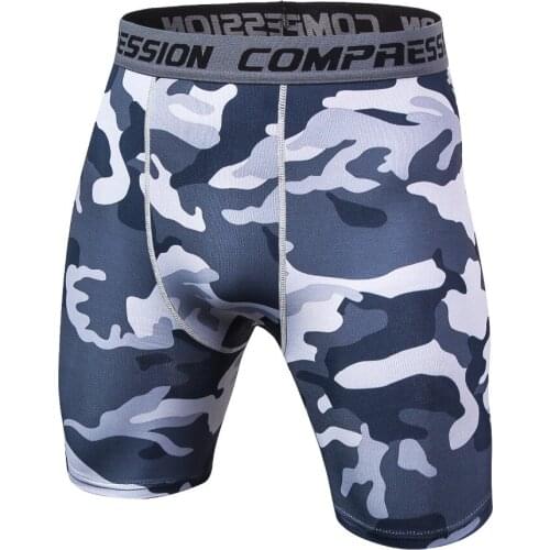 Summer Mens Tight Compression Camouflag Shorts Men Fitness Clothing Military Short Pants Homme Men Shorts Casual Short Pants Men