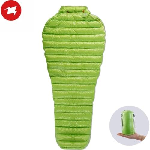 AEGISMAX Outdoor Camping Ultralight 95% Goose Down Mummy Sleeping Bag Three-Season Down Sleeping Bag Outdoor Lazy bag 180x78cm