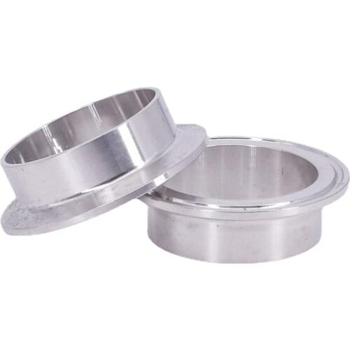 57/63/76/89/102-219mm Pipe OD Butt Weld 2.5" 3" 3.5" 4" 5" 6" Tri Clamp Ferrule 304 Stainless Sanitary Fitting Homebrew