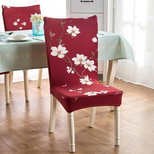 Dining Room Decoration Removable Anti-dirty Stretch Dining Chair Protector Slipcover Cover Washable Elastic Cozy Soft Seat Case