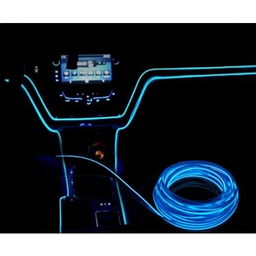 Universal 5M Car Styling Flexible Neon Light Strip for BMW E46 E60 Ford focus 2 Kuga Mazda 3 cx-5 VW Polo Golf Jetta Passat