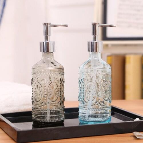NEWYEARNEW 1piece Glass liquid soap dispensers Emulsion Bottles Latex Bottles Bathroom Accessories Bathroom set Wedding Gift