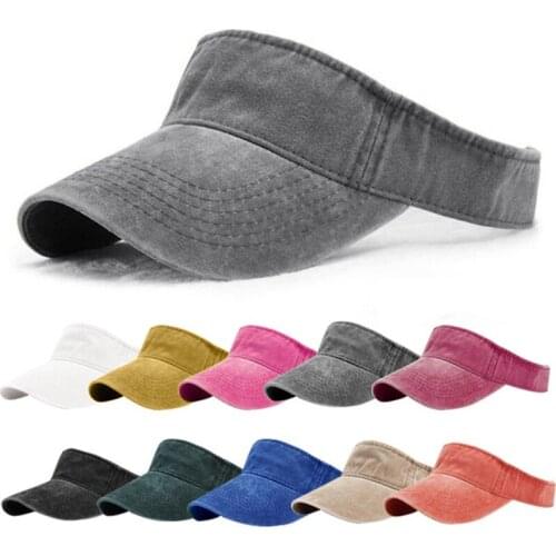 2021 Spring Visor Hat New Summer Womens Golf Sun Hat Baseball Caps Adjustable Size Beanies Beach Empty Top Cap Sports Cap