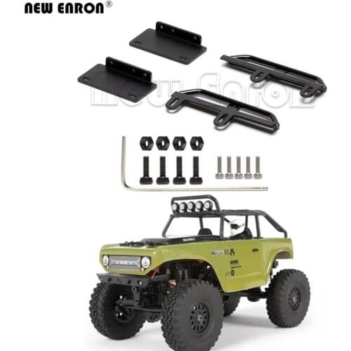 2Pc Metal Side Bumper Pedal Frame Treadle Set For RC Car Parts 1/24 Axial SCX24 1967 Chevrolet 2019 Jeep Wrangler 90081 Deadbolt