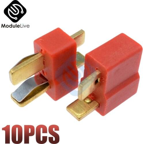 20pcs 10 Pairs T Plug Male Female Connector Connect ESC RC Lipo Battery Helicopter For Deans For Aircraft