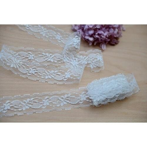 3.5cm non-lace black and white lace ribbon
