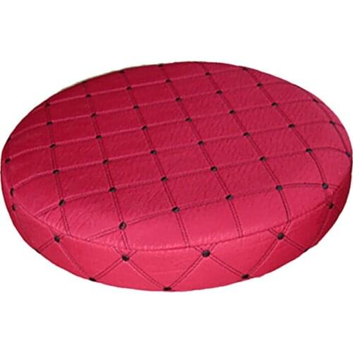 Grid Pattern Bar Stool Cover - 11 Inch Round - Chair Seat Cover is filled with Comfortable