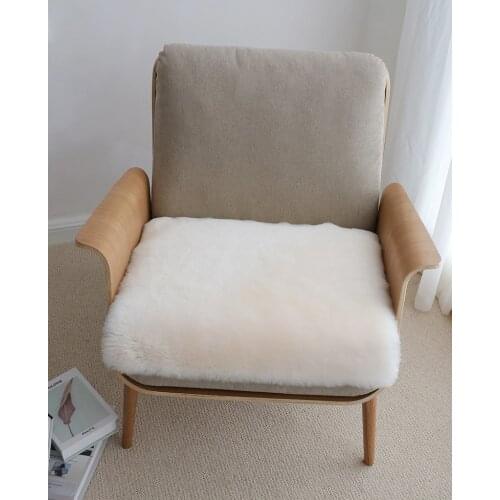 CX-D-162A Winter Warm Real Australia Fur Sofa Floor Car Seat Cushion Real Fur Car Seat Cushion