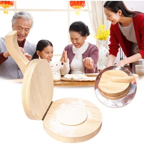 Wood Dumpling Mold Mould Stainless Steel Dough Presser Maker Cutter Tools Set Kit Ravioli Cutter Kitchen Cooking Gadgets