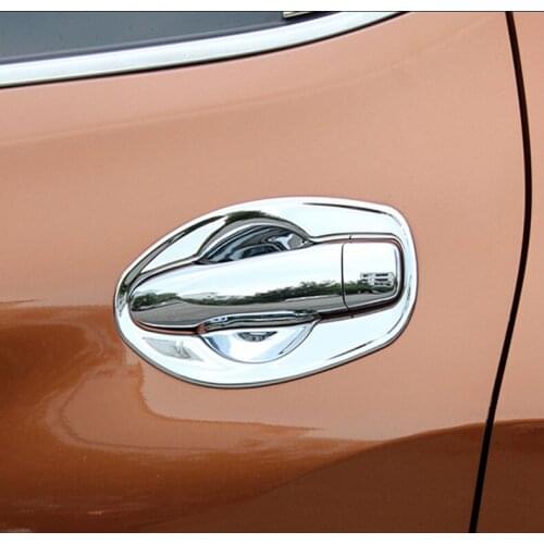 For Nissan Rogue X-Trail t32 2014 2015 2016 2017 Chrome Door Handle Bowl Cover Trim Catch Garnish Molding Styling Protector