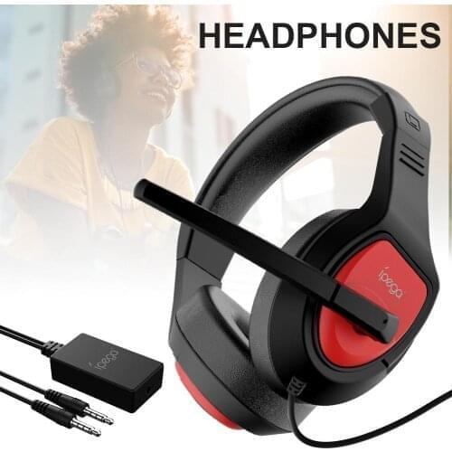 Ipega PG-R001 Gaming Headset For Switch Console NS Nintend PC Accessories Xbox PS4 Headphone With Audio Converter