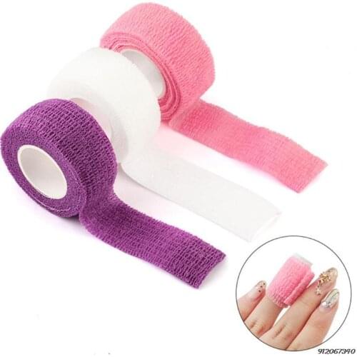 Wrap Finger Bandage Tape File Nail Art Sports Protective Pain Self-adhesive Stretchy Finger Tape Wrap Bandage for Women 24TC
