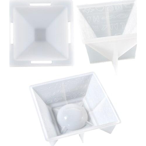 K3ND Pyramid Ashtray Epoxy Resin Mold Smoke Storage Box Casting Silicone Mould