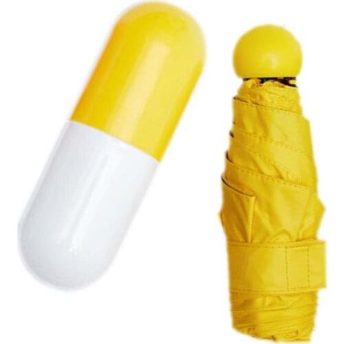 Mini Capsule Pocket Umbrella Rain Women Clear Light Umbrellas Sun Kids Folding Windproof Adult Children Travel Parapluie 53cm