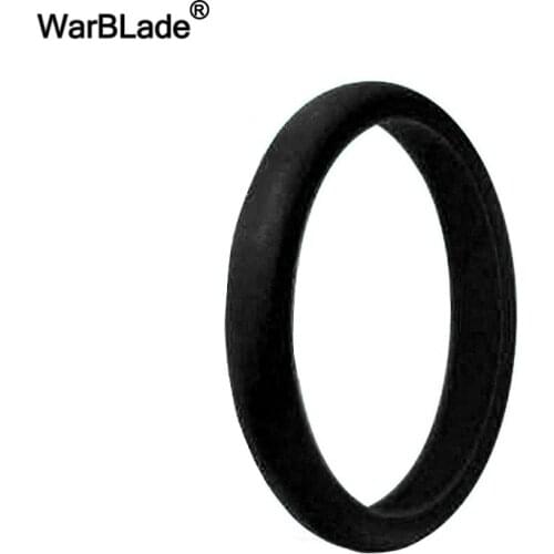 New 2.7mm Food Grade FDA Silicone Ring 4-10 Size Hypoallergenic Crossfit Flexible Rubber Finger Ring For Women Wedding Rings
