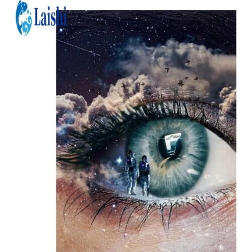 5D DIY full Diamond Painting Two people in the abstract art universe Cross Stitch Kit Full Drill Embroidery Mosaic Picture