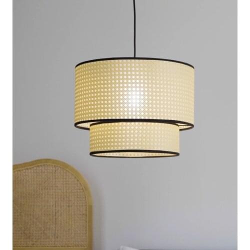 Nordic Bamboo Newest Pendant Lights Modern LED Hanging Japan Lamp for Living Room Home Loft Decor Popular Bamboo Pendant