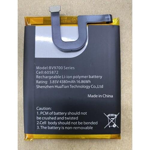 New Battery 4380mAh BV9700 Series Battery for Blackview BV9700 5.84inch P70 MTK6771 605872 Mobile Phone Batteries