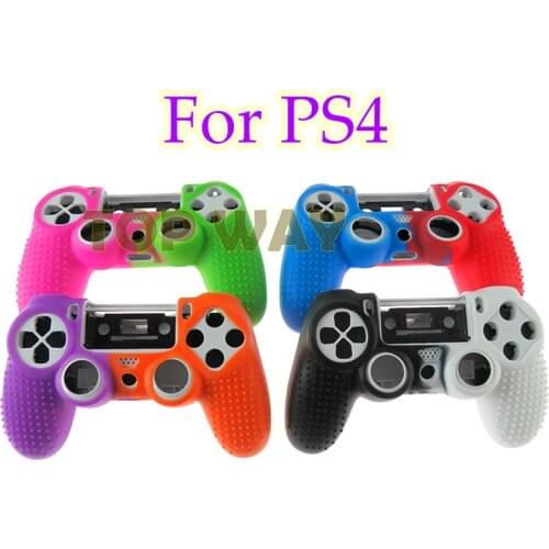 2pcs New Non-slip Studded Silicone Rubber Cover Case for PS4 PlayStation 4 Controller for PS4 Pro Slim Dualshock 4 Gamepads