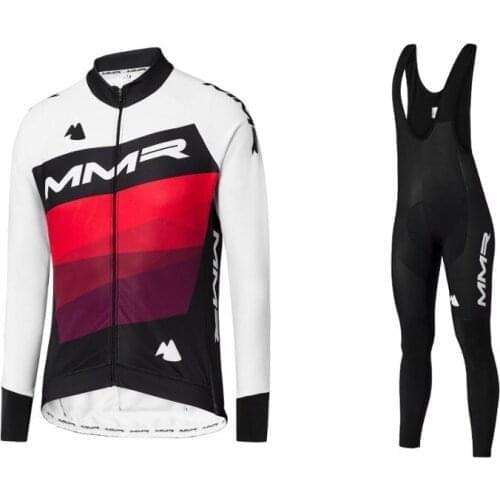 SPRING SUMMER 2020 MMR RACING TEAM Cycling Jersey Long Sleeve Bicycle Clothing With Bib PANTS Ropa Ciclismo